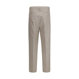Brunello Cucinelli Beige Cotton Dress Pants