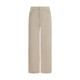 Brunello Cucinelli Beige Cotton Jeans Denim