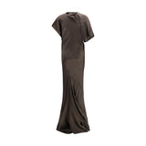 Rick Owens Brown Copper Long Dress