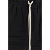 Rick Owens Black Cotton Bermuda Shorts