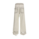 Rick Owens Beige Cotton Casual Pants