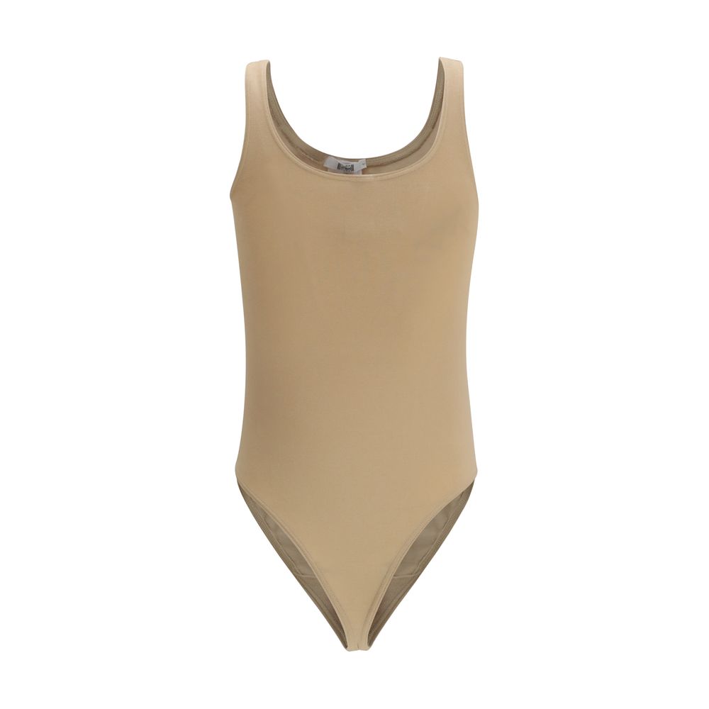 Wolford Beige Cotton Bodysuit