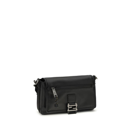 Fendi Black Calf Leather Bos Taurus Shoulder Bag