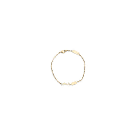 Saint Laurent Gold Metal Bracelet