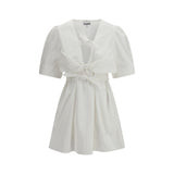 Ganni White Cotton Casual Dress