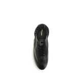 Saint Laurent Black Calf Leather Bos Taurus Athletic Sneakers