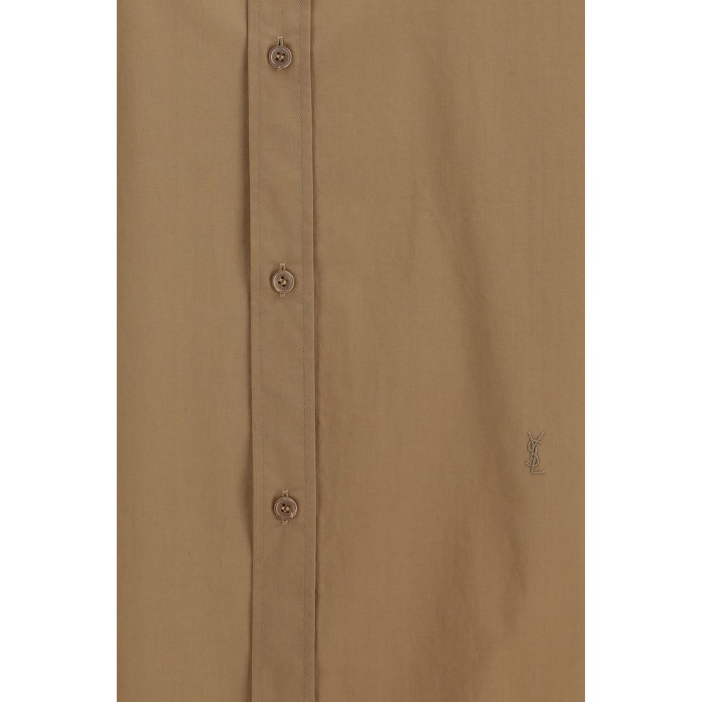 Saint Laurent Beige Cotton Dress Shirt