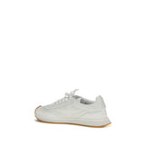Dolce & Gabbana White Calf Leather Bos Taurus Athletic Sneakers