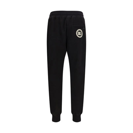 Dolce & Gabbana Black Cotton Casual Pants