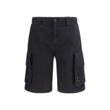 C.P. Company Black Cotton Bermuda Shorts