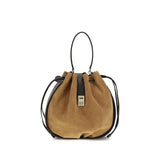 Ferragamo Brown Calf Leather Bos Taurus Shoulder Bag