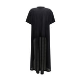 Balenciaga Black Cotton Casual Dress