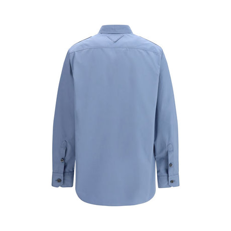 Prada Blue Cotton Dress Shirt