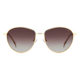 Polaroid Gold Stainless Steel Sunglasses