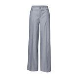 Street One Blue Polyester Casual Pants