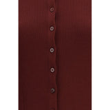 Max Mara Bordeaux Viscose Cardigan