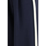Max Mara Blue Cotton Casual Pants