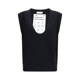 Extreme Cashmere Black Elastane Sleeveles Sweater