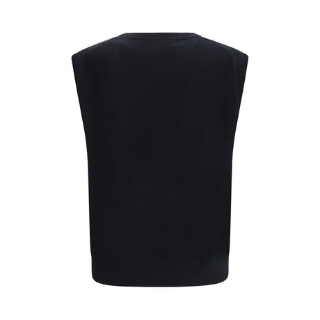 Extreme Cashmere Black Elastane Sleeveles Sweater