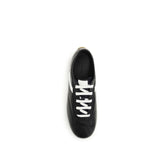 Alexander McQueen Black Calf Leather Bos Taurus Low Top Sneakers