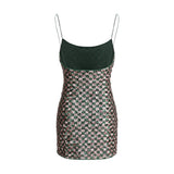 Oséree Multicolor Polyester Cocktail Dress