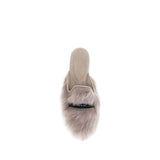 Dolce & Gabbana Gray Lamb Ovis Aries Aries Mules