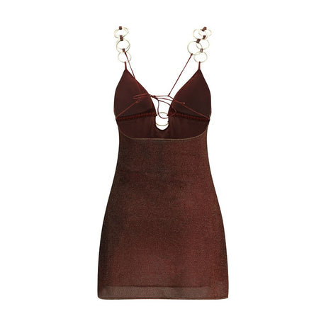 Oséree Brown Polyamide Casual Dress