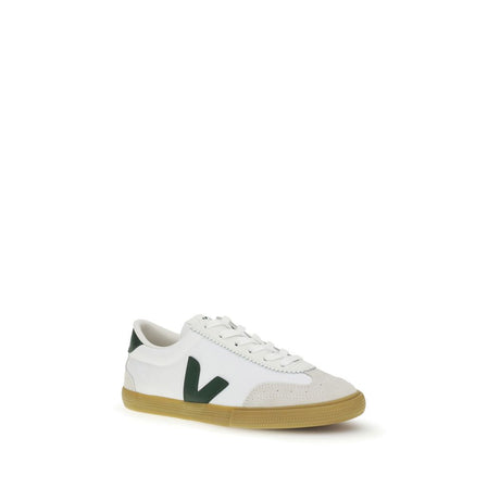 Veja White Calf Leather Bos Taurus Low Top Sneakers
