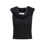 Marine Serre Black Viscose Shirt