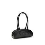 Diesel Black Calf Leather Bos Taurus Shoulder Bag