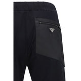 Prada Black Cotton Casual Pants