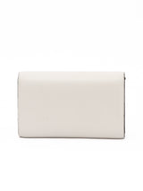 Jimmy Choo White Avenue Leather Shoulder Strap Bag