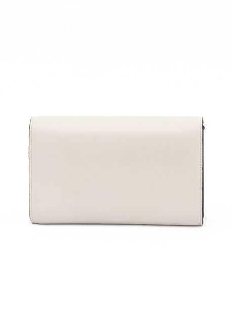 Jimmy Choo White Avenue Leather Shoulder Strap Bag