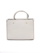 Jimmy Choo White Avenue S Tote Leather Handbag