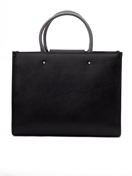 Jimmy Choo Black Avenue S Tote Leather Handbag