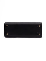 Jimmy Choo Black Avenue S Tote Leather Handbag