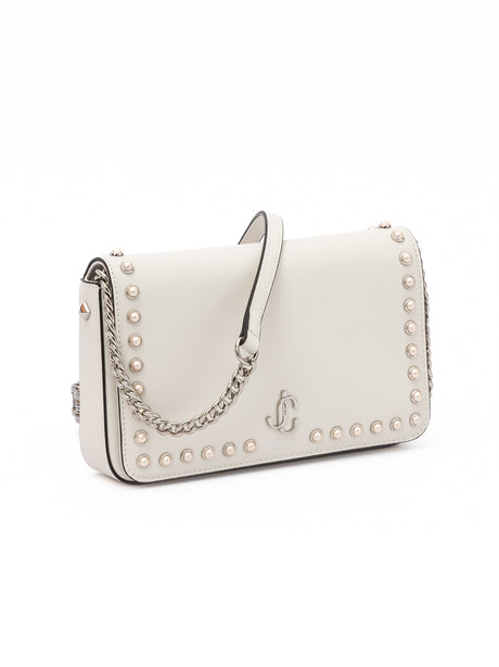 Jimmy Choo White Leather Crossbody Bag