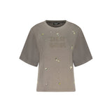 Desigual Grigio Cotton Women Sweatshirt