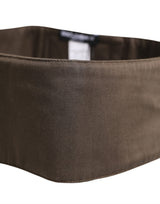 Dolce & Gabbana Brown Viscose Wide Belt Waist Cummerband Men