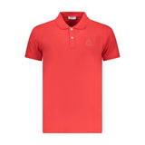 Iceberg Rosso Cotton Mens Polo Shirt