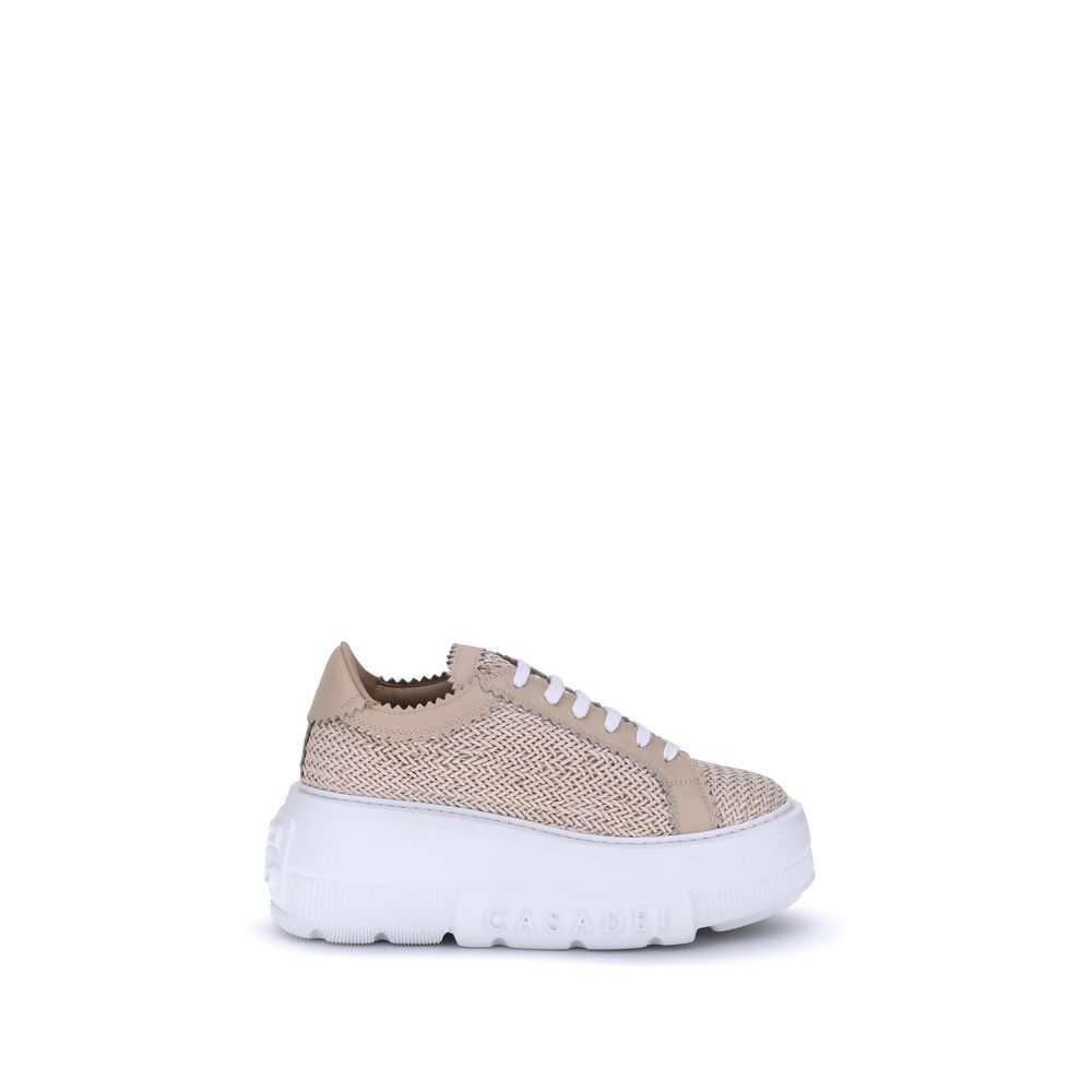 Casadei Beige Other Fibres Chunky Sneakers