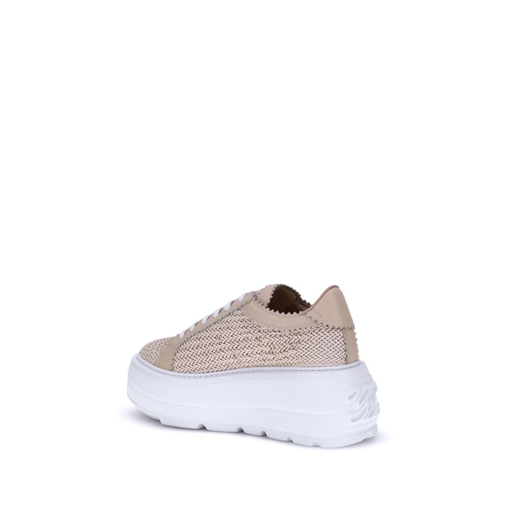 Casadei Beige Other Fibres Chunky Sneakers