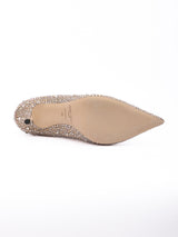Jimmy Choo Light Bronze Crystal Love 85 Pumps
