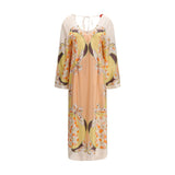 La Double J Multicolor Silk Casual Dress