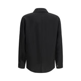 Giorgio Armani Black Viscose Dress Shirt