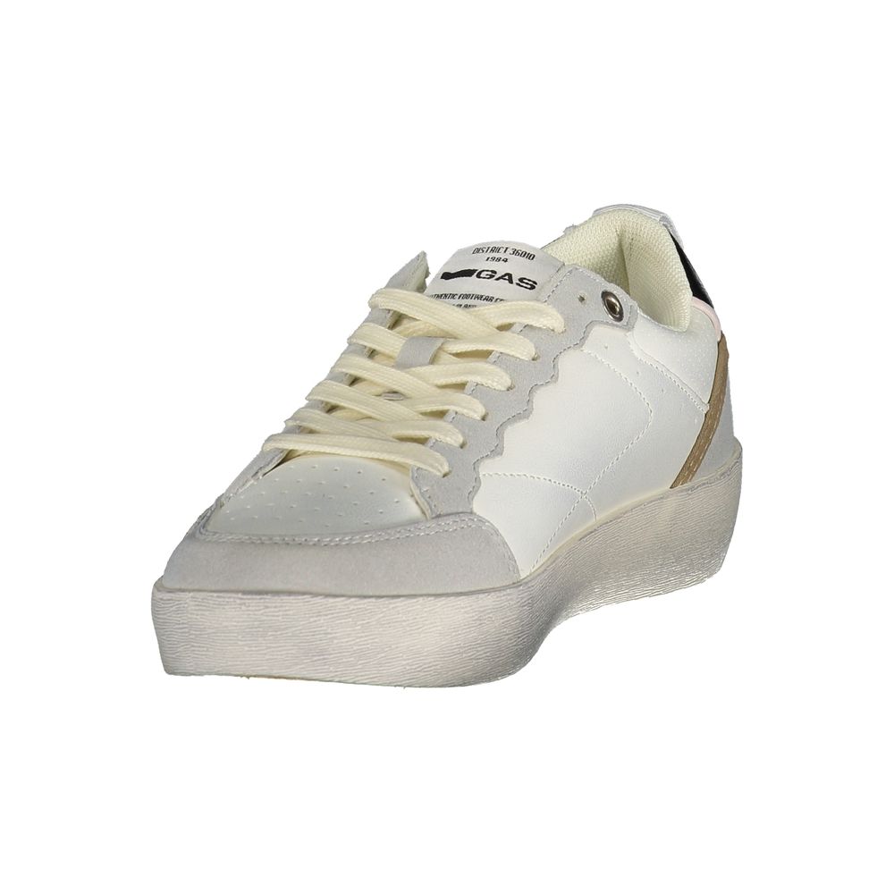 Gas Gray Polyester Athletic Sneakers