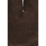 Manebi Brown Calf Leather Bos Taurus Shoulder Bag