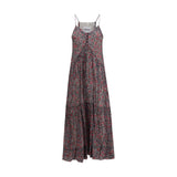 Marant Etoile Purple Cotton Casual Dress