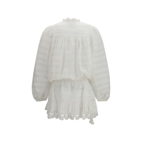 Marant Etoile White Cotton Casual Dress