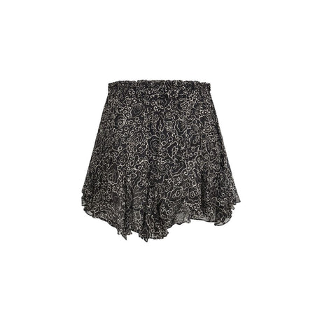 Marant Etoile Black Viscose Bermuda Shorts